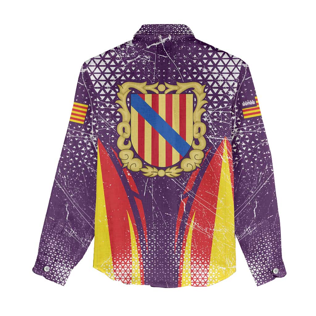 Balearic Islands Flag Women Casual Shirt Autonomous Community of Spain - Wonder Print Shop