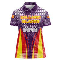 Balearic Islands Flag Women Polo Shirt Autonomous Community of Spain - Wonder Print Shop