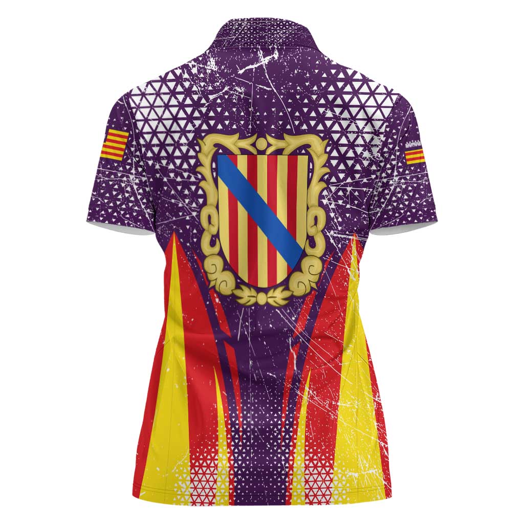 Balearic Islands Flag Women Polo Shirt Autonomous Community of Spain - Wonder Print Shop
