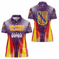 Balearic Islands Flag Women Polo Shirt Autonomous Community of Spain - Wonder Print Shop