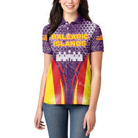 Balearic Islands Flag Women Polo Shirt Autonomous Community of Spain - Wonder Print Shop