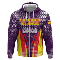 Balearic Islands Flag Zip Hoodie Autonomous Community of Spain - Wonder Print Shop