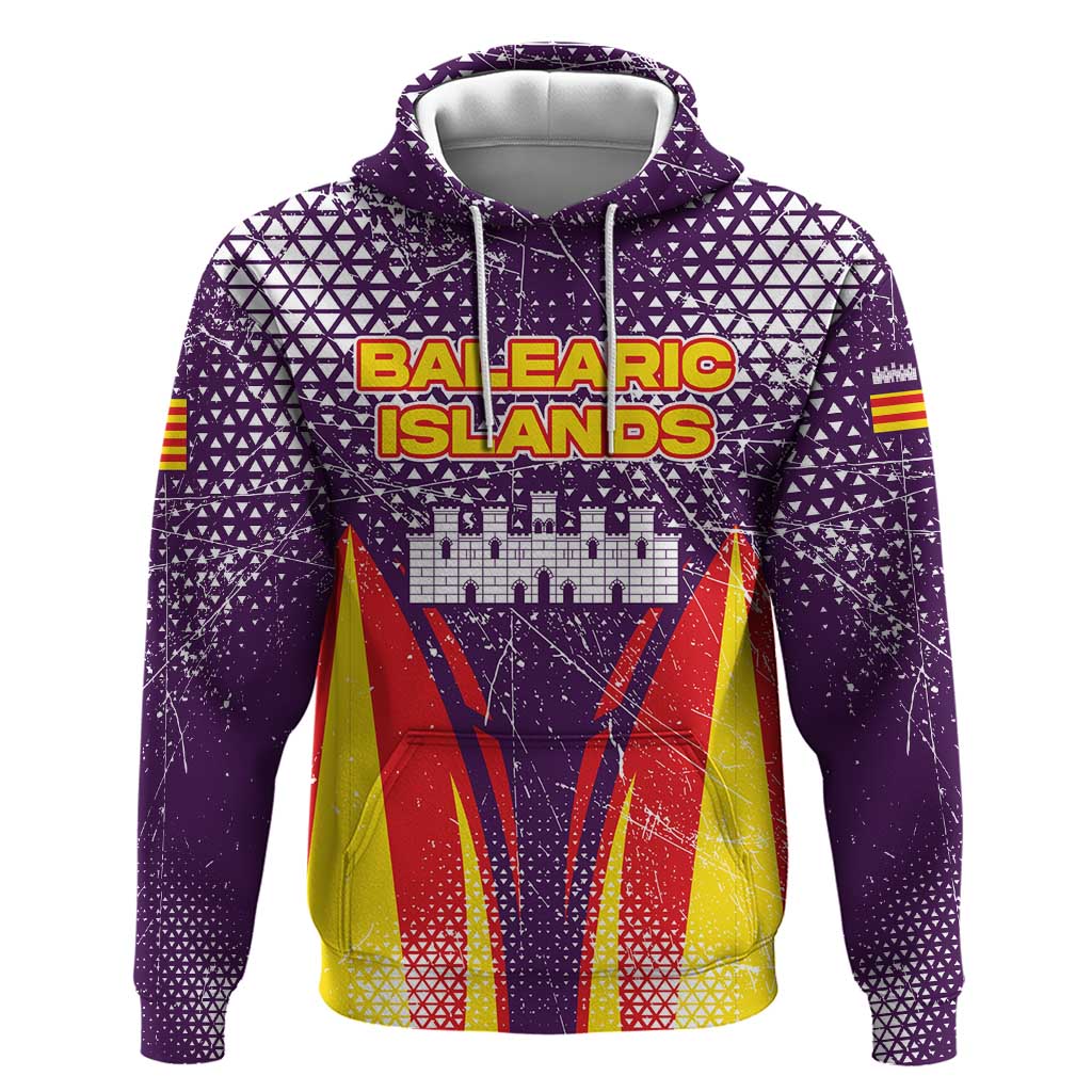 Balearic Islands Flag Zip Hoodie Autonomous Community of Spain - Wonder Print Shop