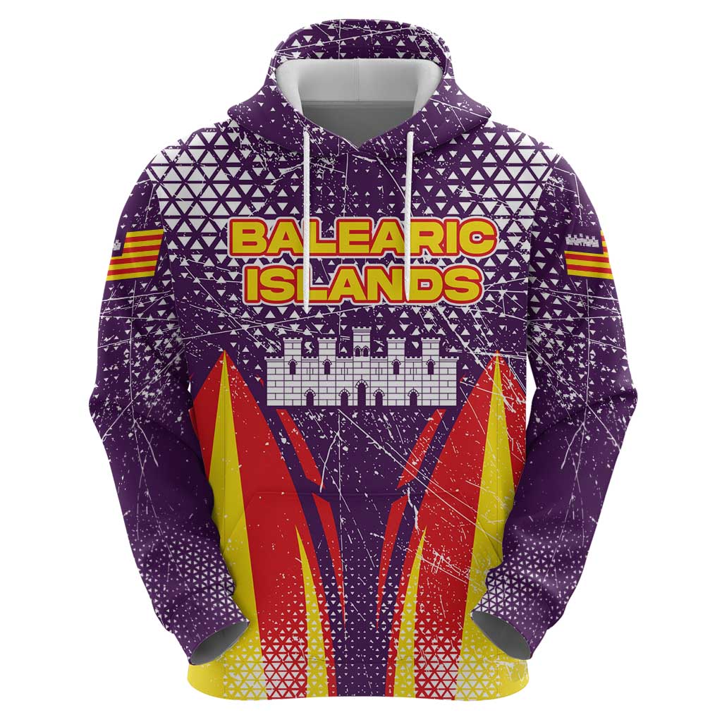 Balearic Islands Flag Zip Hoodie Autonomous Community of Spain - Wonder Print Shop