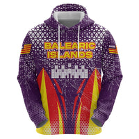 Balearic Islands Flag Zip Hoodie Autonomous Community of Spain - Wonder Print Shop