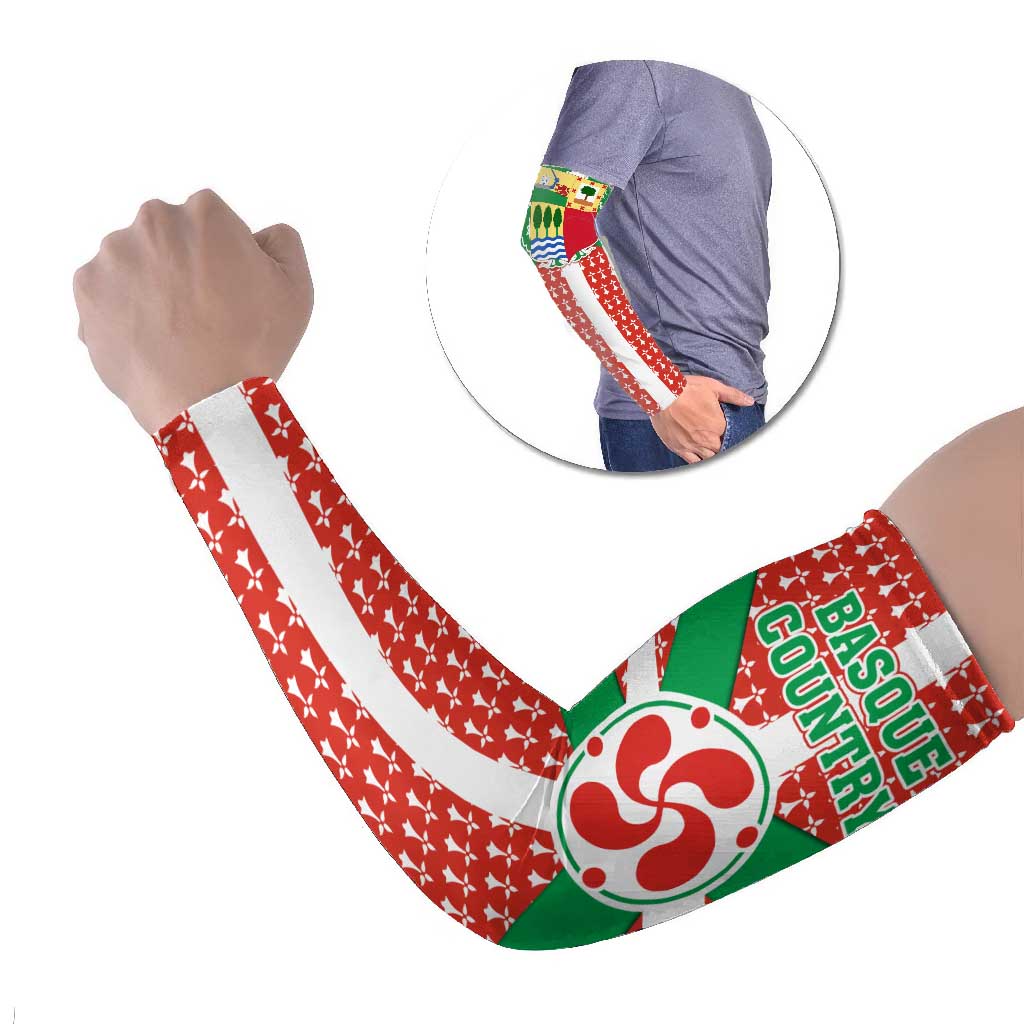 Basque Country Flag Arm Sleeves Autonomous Community of Spain - Wonder Print Shop