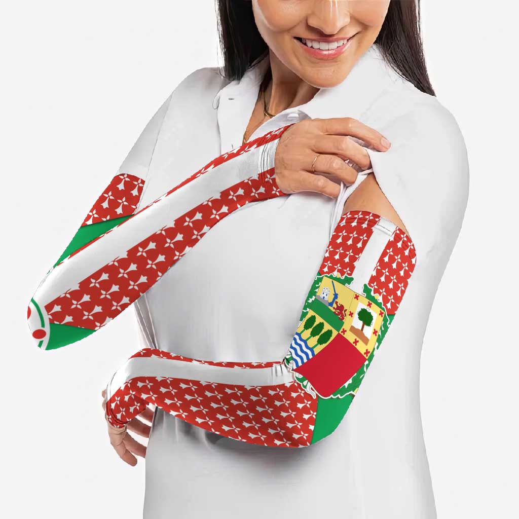 Basque Country Flag Arm Sleeves Autonomous Community of Spain - Wonder Print Shop