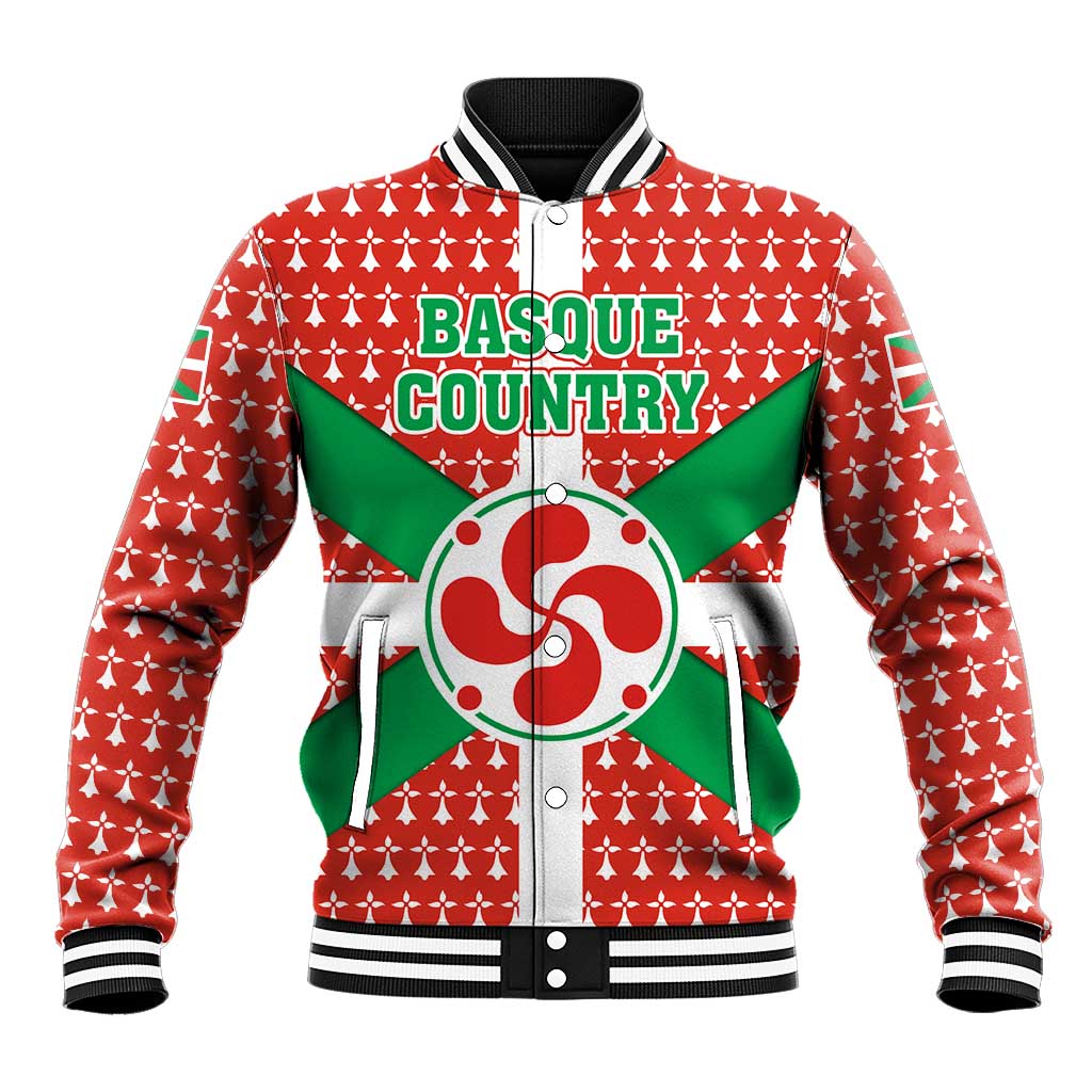 Basque Country Flag Baseball Jacket Autonomous Community of Spain - Wonder Print Shop