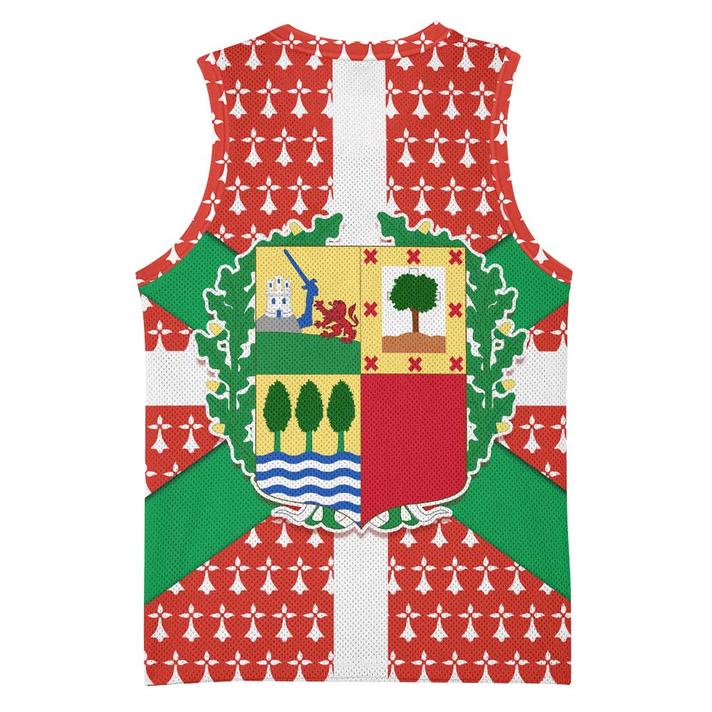 Basque Country Flag Basketball Jersey Autonomous Community of Spain - Wonder Print Shop
