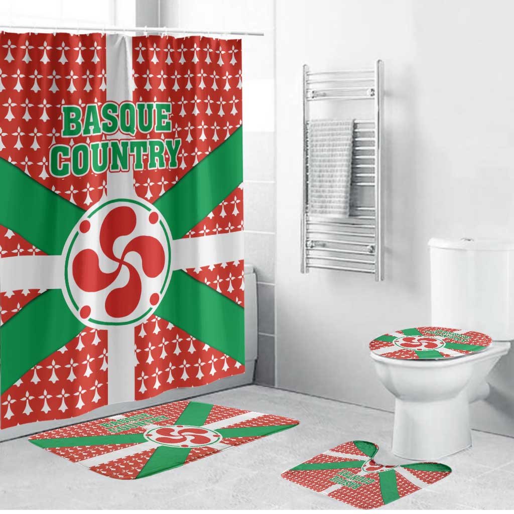 Basque Country Flag Bathroom Set Autonomous Community of Spain - Wonder Print Shop