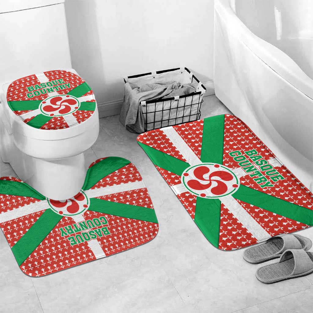 Basque Country Flag Bathroom Set Autonomous Community of Spain - Wonder Print Shop