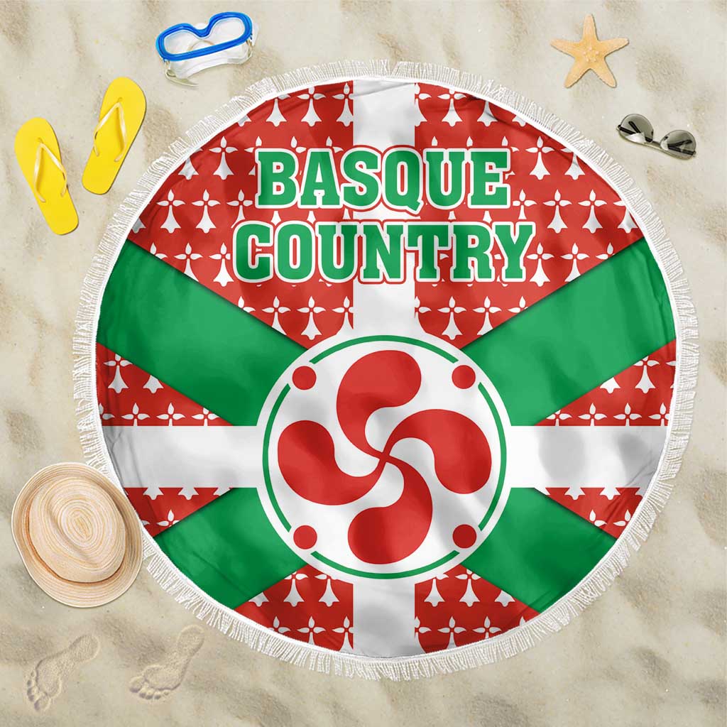 Basque Country Flag Beach Blanket Autonomous Community of Spain - Wonder Print Shop