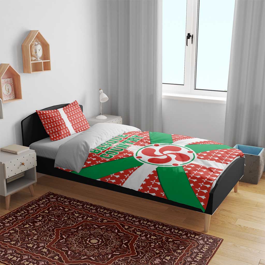 Basque Country Flag Bedding Set Autonomous Community of Spain - Wonder Print Shop