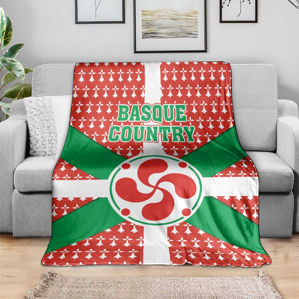 Basque Country Flag Blanket Autonomous Community of Spain - Wonder Print Shop