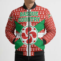 Basque Country Flag Bomber Puffer Jacket Autonomous Community of Spain - Wonder Print Shop