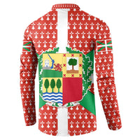 Basque Country Flag Button Sweatshirt Autonomous Community of Spain - Wonder Print Shop