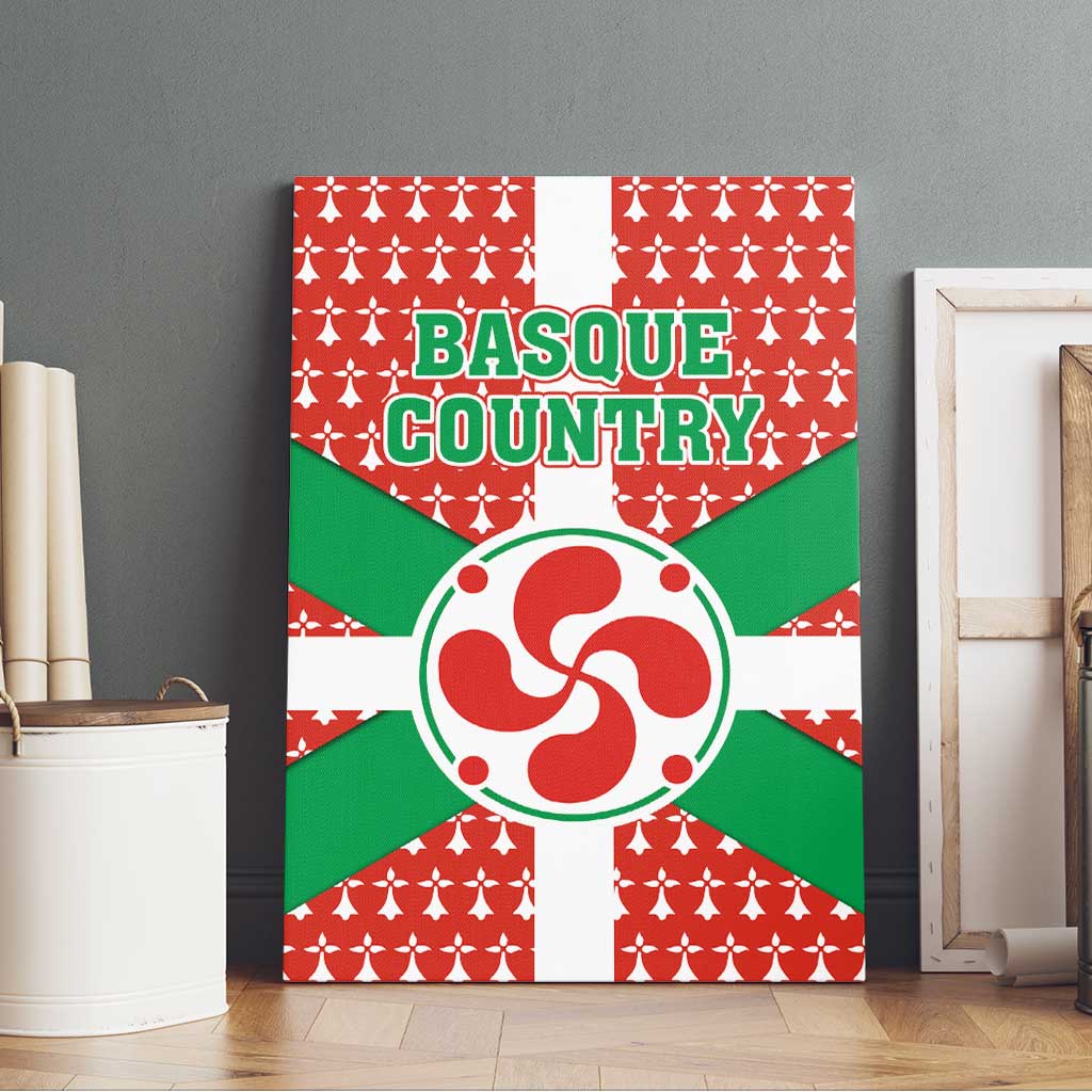 Basque Country Flag Canvas Wall Art Autonomous Community of Spain - Wonder Print Shop
