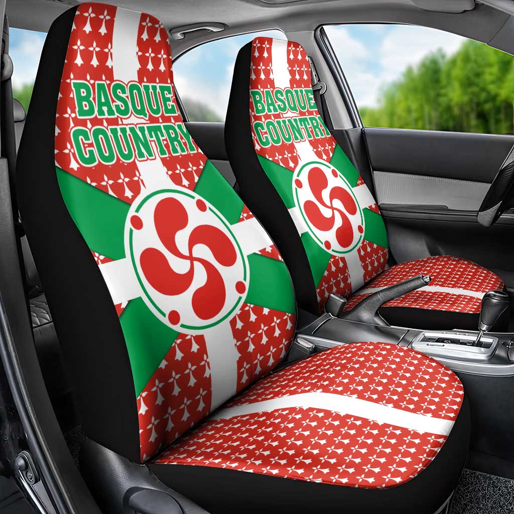 Basque Country Flag Car Seat Cover Autonomous Community of Spain - Wonder Print Shop