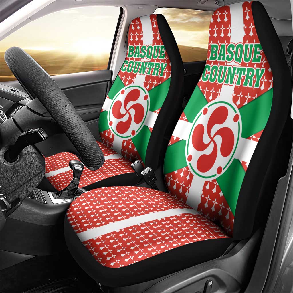 Basque Country Flag Car Seat Cover Autonomous Community of Spain - Wonder Print Shop