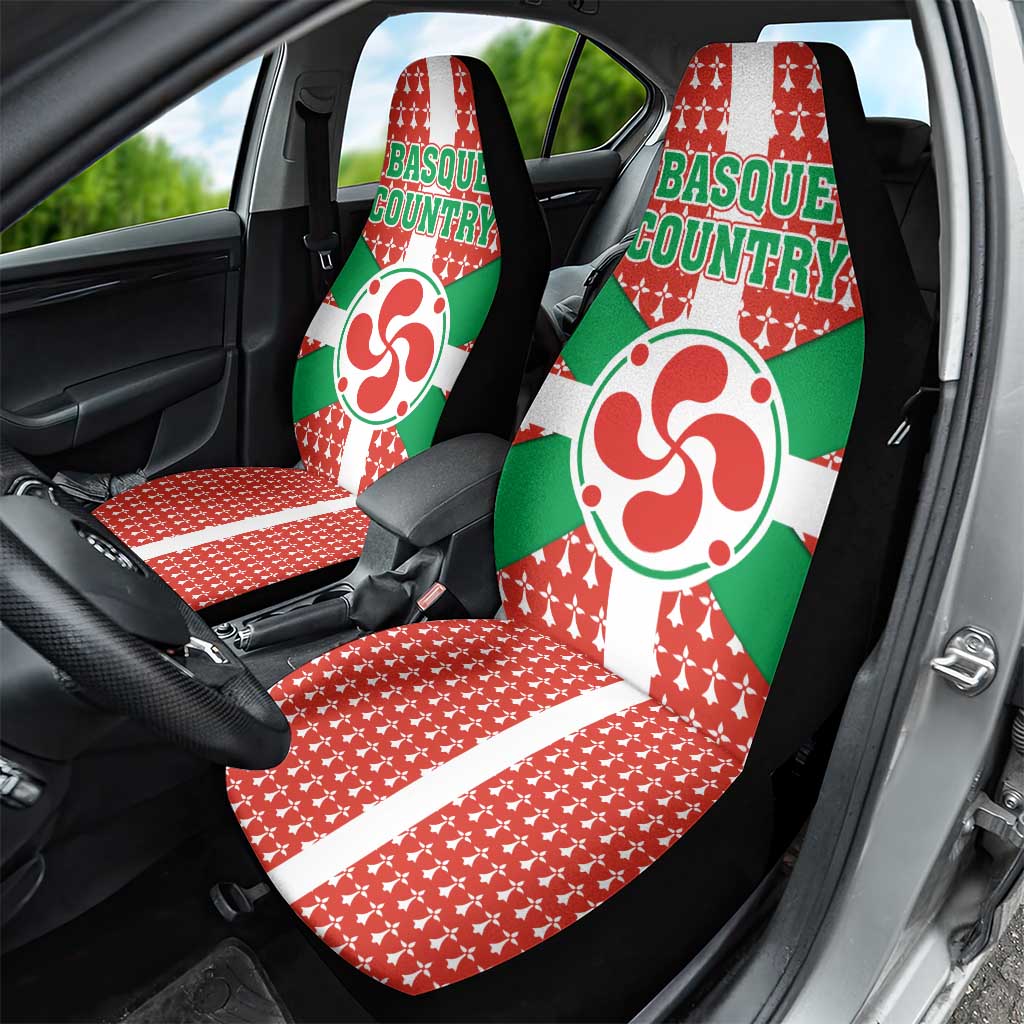 Basque Country Flag Car Seat Cover Autonomous Community of Spain - Wonder Print Shop