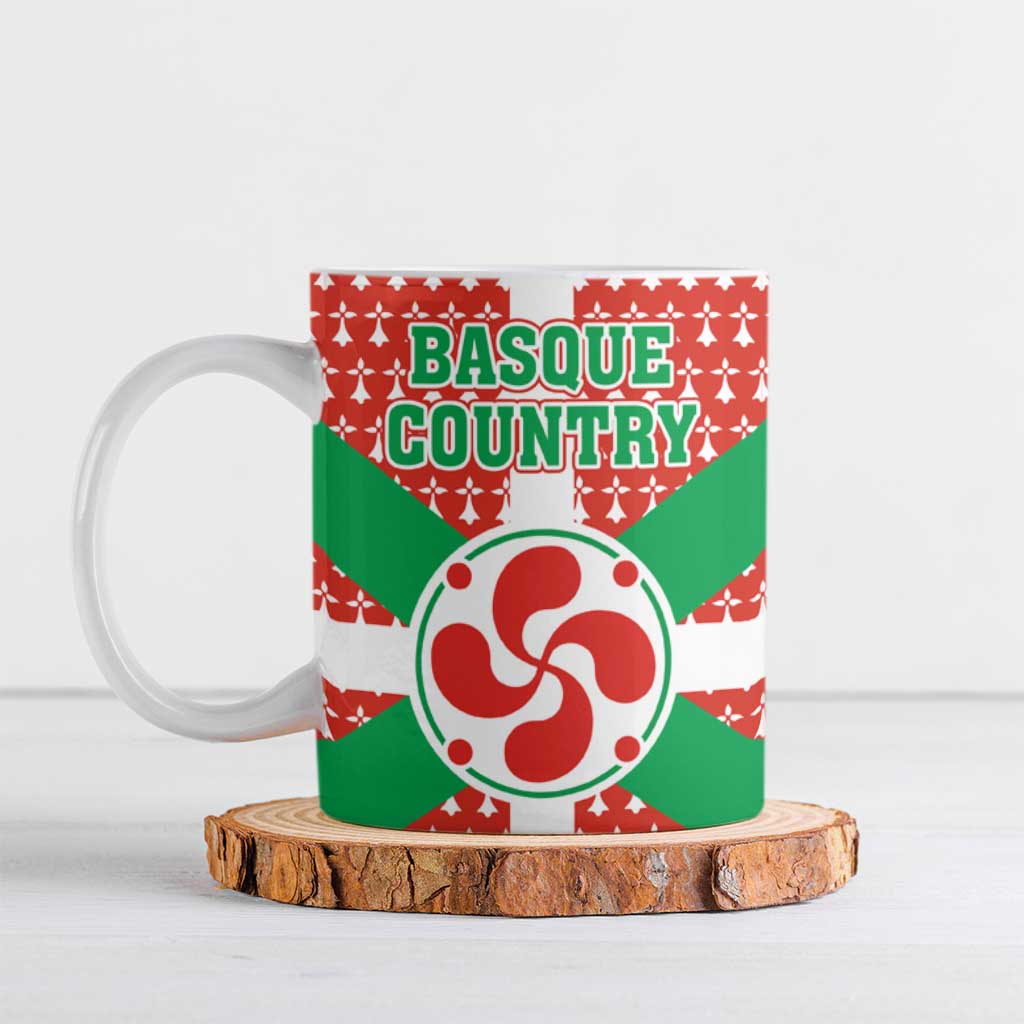 Basque Country Flag Ceramic Mug Autonomous Community of Spain - Wonder Print Shop
