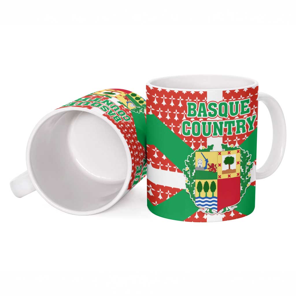 Basque Country Flag Ceramic Mug Autonomous Community of Spain - Wonder Print Shop