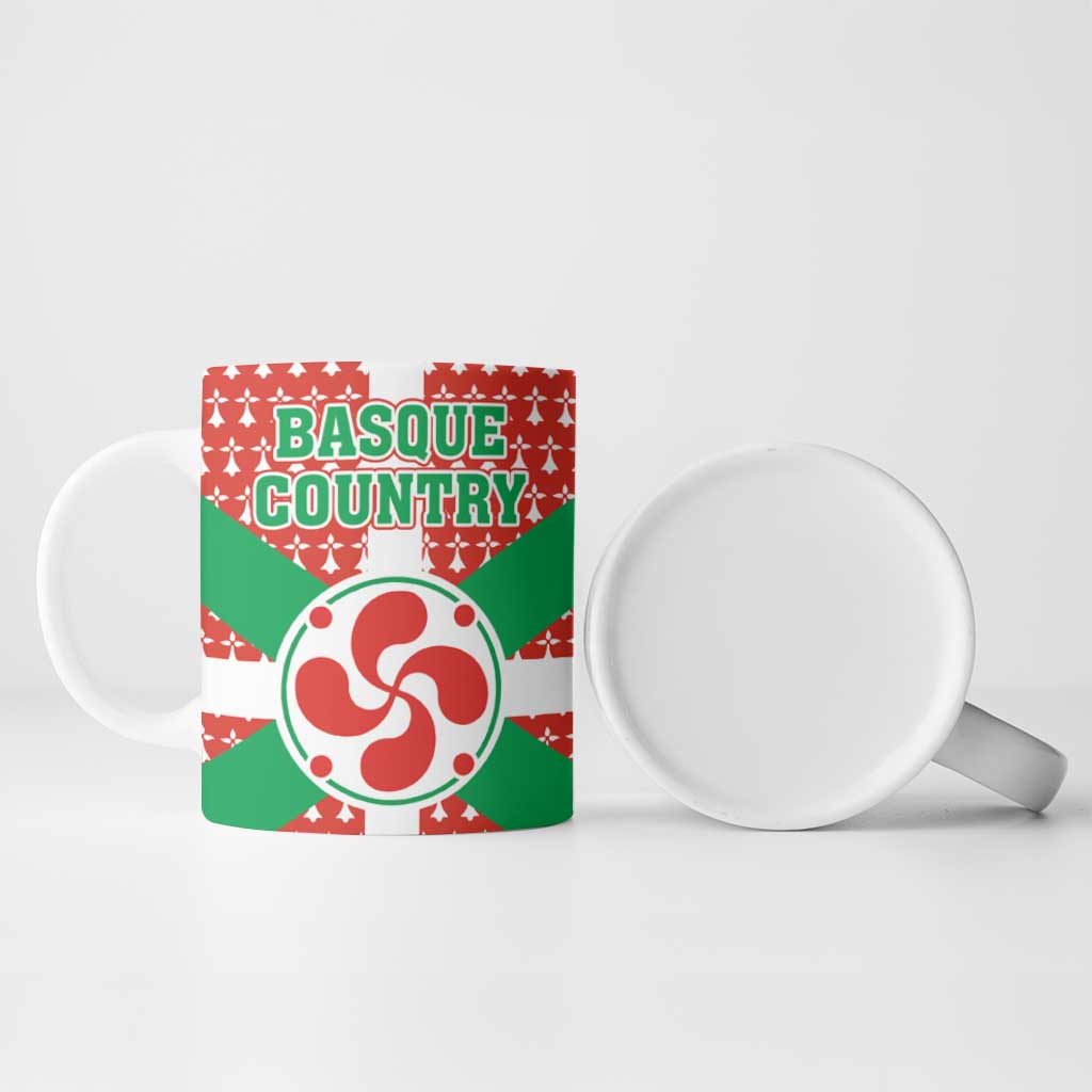 Basque Country Flag Ceramic Mug Autonomous Community of Spain - Wonder Print Shop