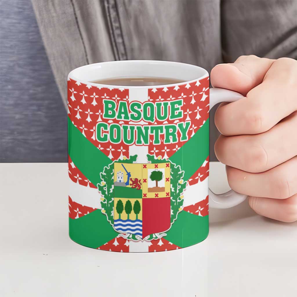 Basque Country Flag Ceramic Mug Autonomous Community of Spain - Wonder Print Shop