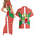 Basque Country Flag Couples Matching Short Sleeve Bodycon Dress and Hawaiian Shirt Autonomous Community of Spain - Wonder Print Shop