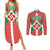 Basque Country Flag Couples Matching Summer Maxi Dress and Long Sleeve Button Shirt Autonomous Community of Spain - Wonder Print Shop