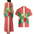 Basque Country Flag Couples Matching Tank Maxi Dress and Hawaiian Shirt Autonomous Community of Spain - Wonder Print Shop