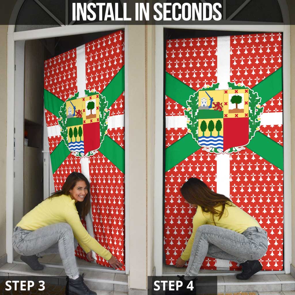 Basque Country Flag Door Cover Autonomous Community of Spain - Wonder Print Shop