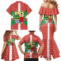Basque Country Flag Family Matching Mermaid Dress and Hawaiian Shirt Autonomous Community of Spain - Wonder Print Shop