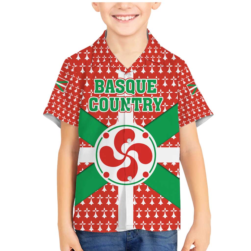 Basque Country Flag Family Matching Mermaid Dress and Hawaiian Shirt Autonomous Community of Spain - Wonder Print Shop