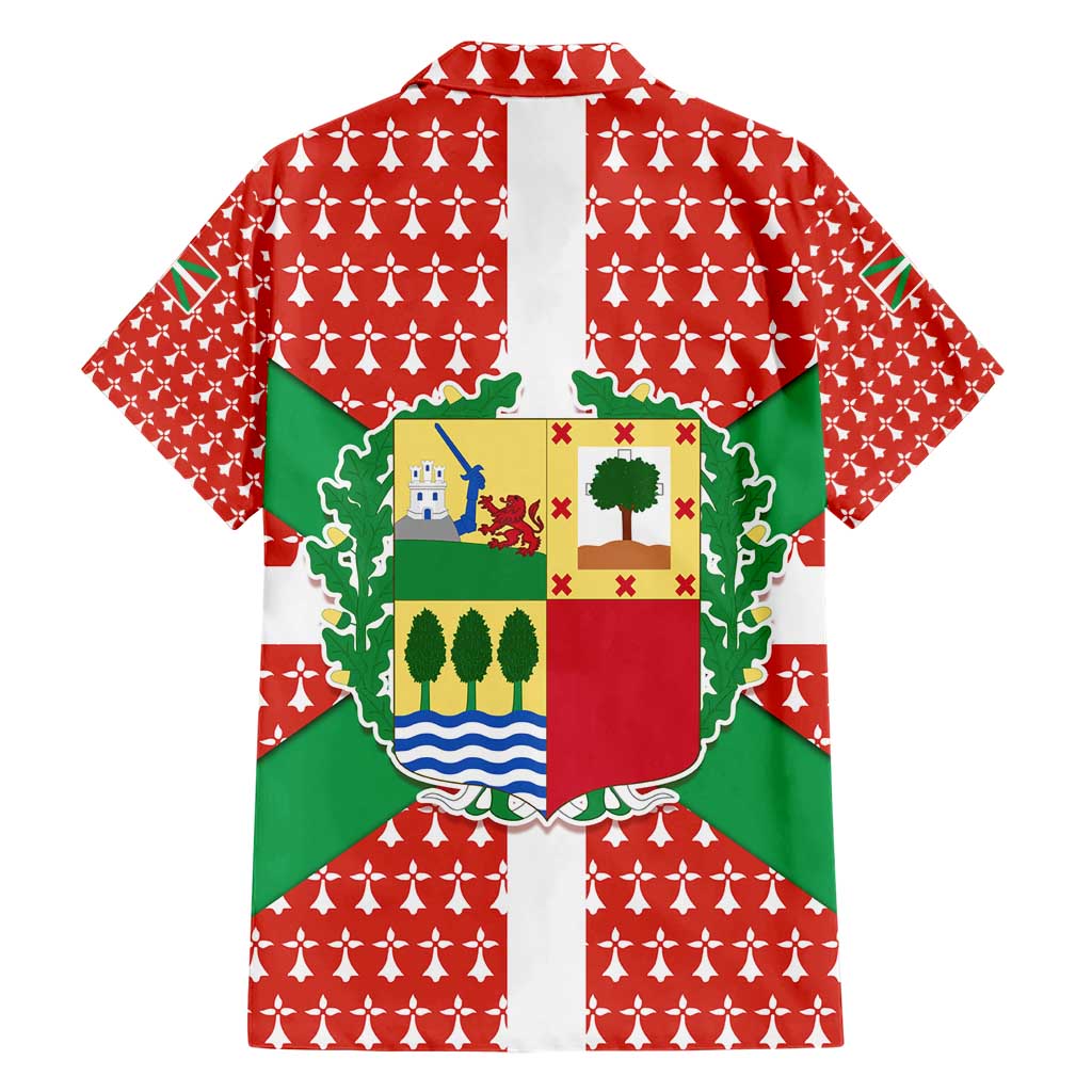 Basque Country Flag Family Matching Short Sleeve Bodycon Dress and Hawaiian Shirt Autonomous Community of Spain - Wonder Print Shop
