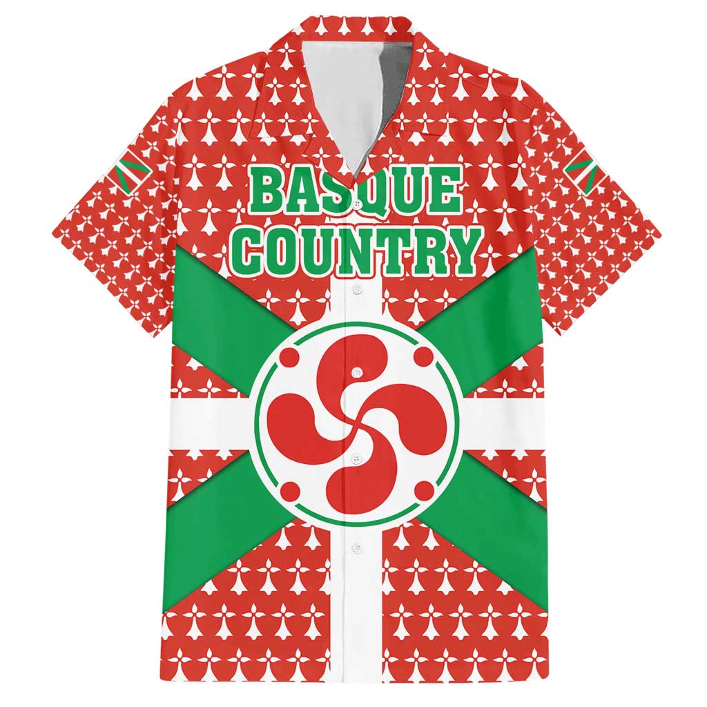 Basque Country Flag Hawaiian Shirt Autonomous Community of Spain - Wonder Print Shop