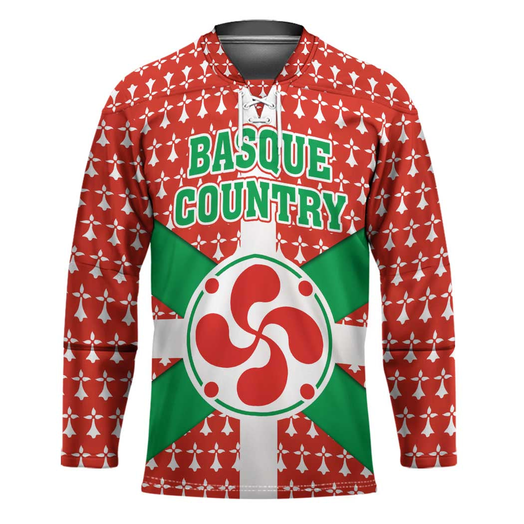 Basque Country Flag Hockey Jersey Autonomous Community of Spain - Wonder Print Shop