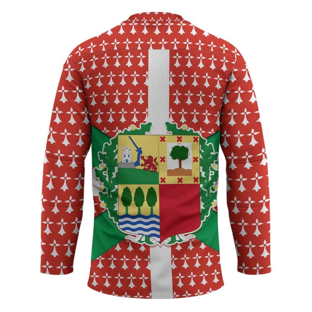 Basque Country Flag Hockey Jersey Autonomous Community of Spain - Wonder Print Shop