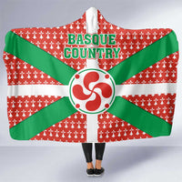 Basque Country Flag Hooded Blanket Autonomous Community of Spain - Wonder Print Shop