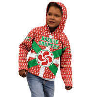Basque Country Flag Kid Hoodie Autonomous Community of Spain - Wonder Print Shop