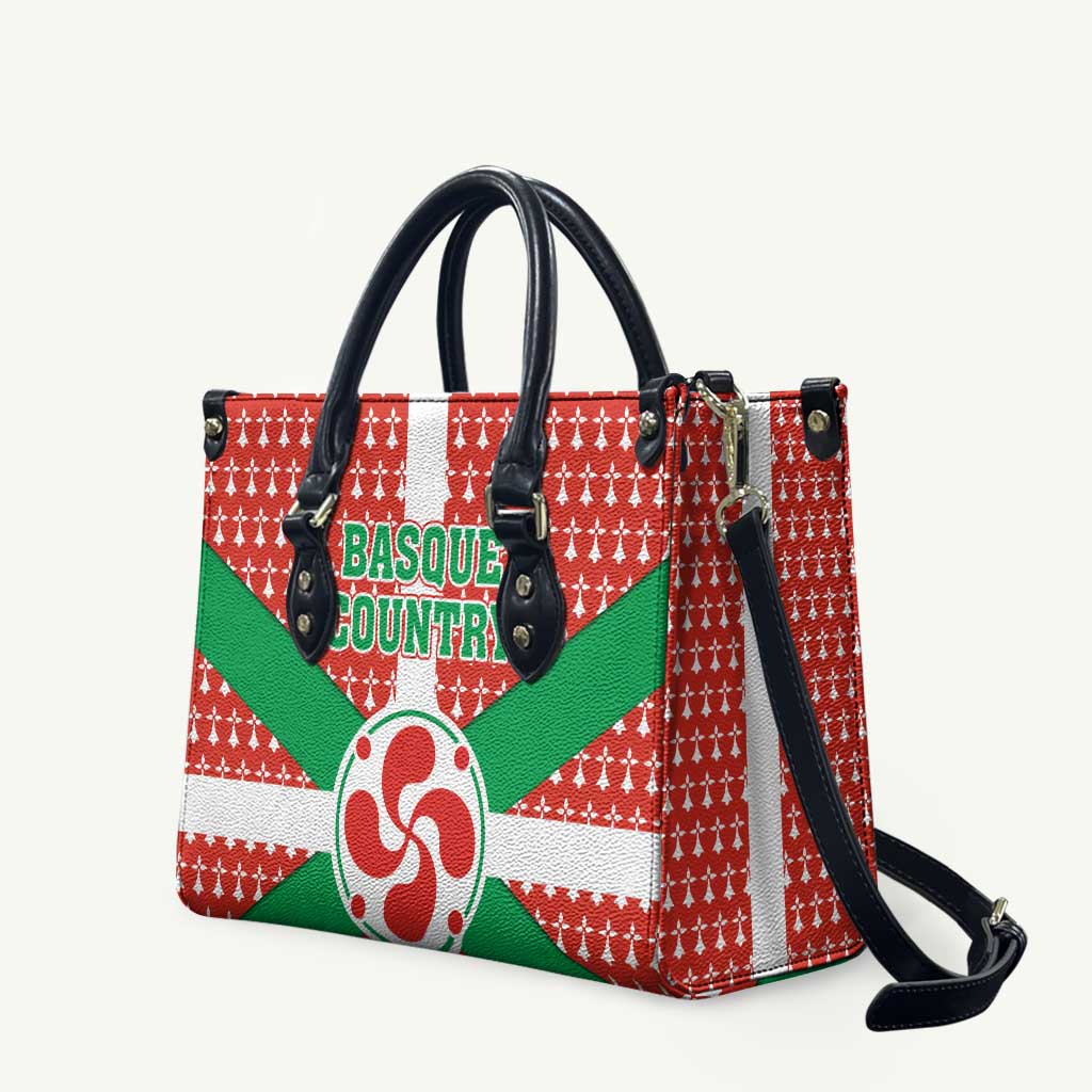 Basque Country Flag Leather Bag Autonomous Community of Spain - Wonder Print Shop
