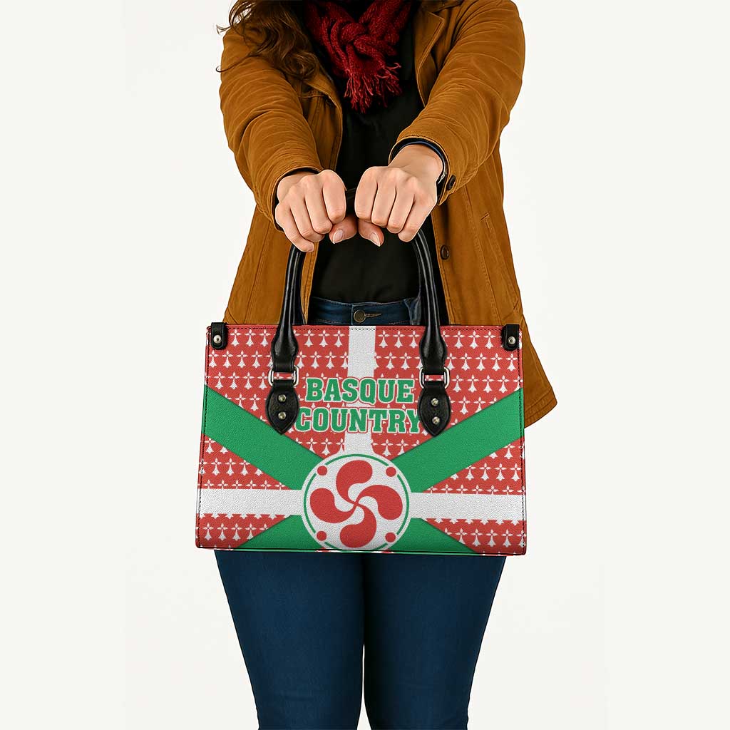 Basque Country Flag Leather Bag Autonomous Community of Spain - Wonder Print Shop