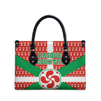 Basque Country Flag Leather Bag Autonomous Community of Spain - Wonder Print Shop