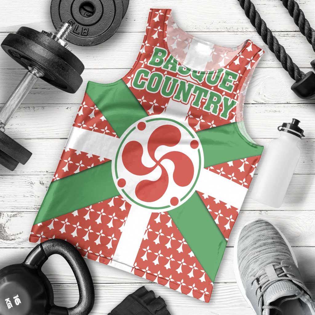 Basque Country Flag Men Tank Top Autonomous Community of Spain - Wonder Print Shop