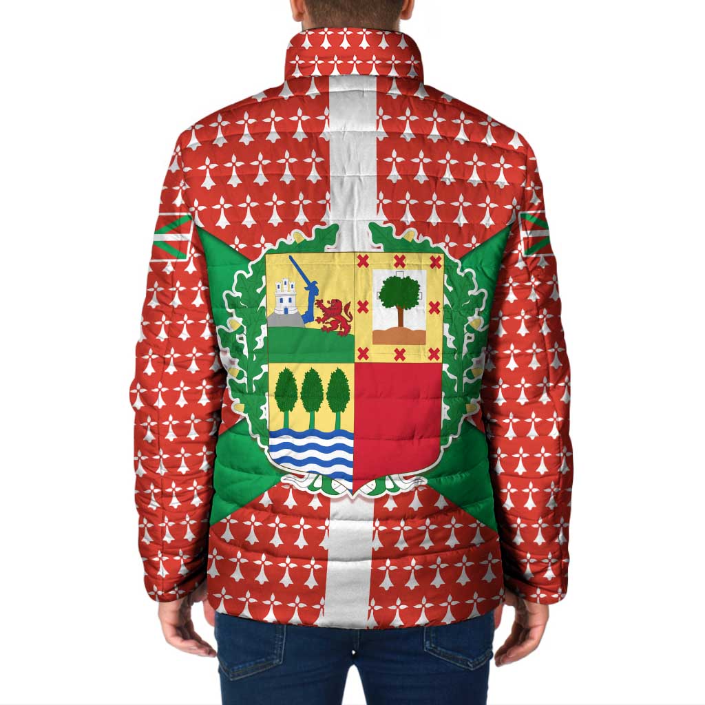 Basque Country Flag Padded Jacket Autonomous Community of Spain - Wonder Print Shop