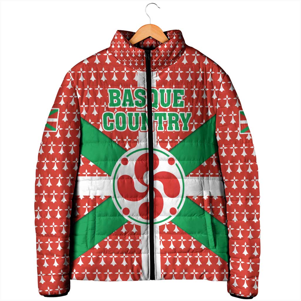 Basque Country Flag Padded Jacket Autonomous Community of Spain - Wonder Print Shop