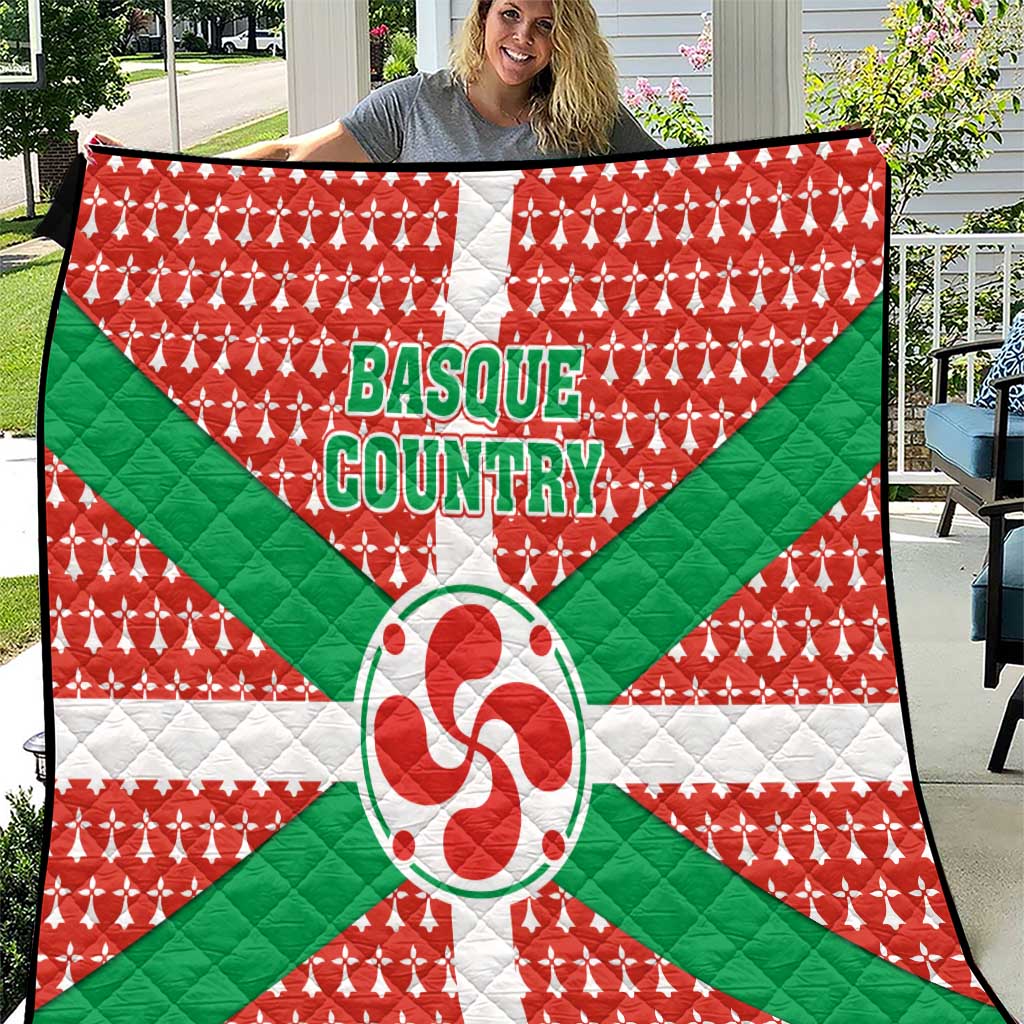 Basque Country Flag Quilt Autonomous Community of Spain - Wonder Print Shop
