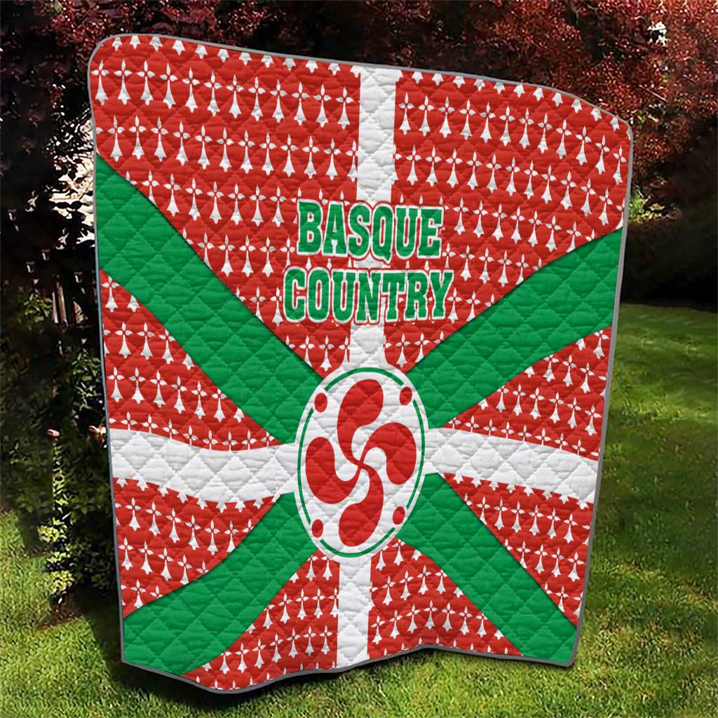 Basque Country Flag Quilt Autonomous Community of Spain - Wonder Print Shop