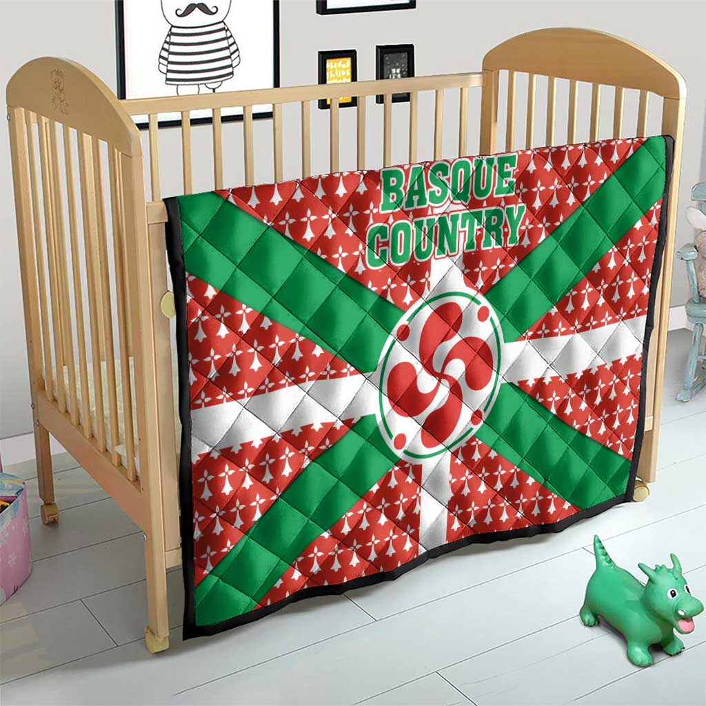 Basque Country Flag Quilt Autonomous Community of Spain - Wonder Print Shop