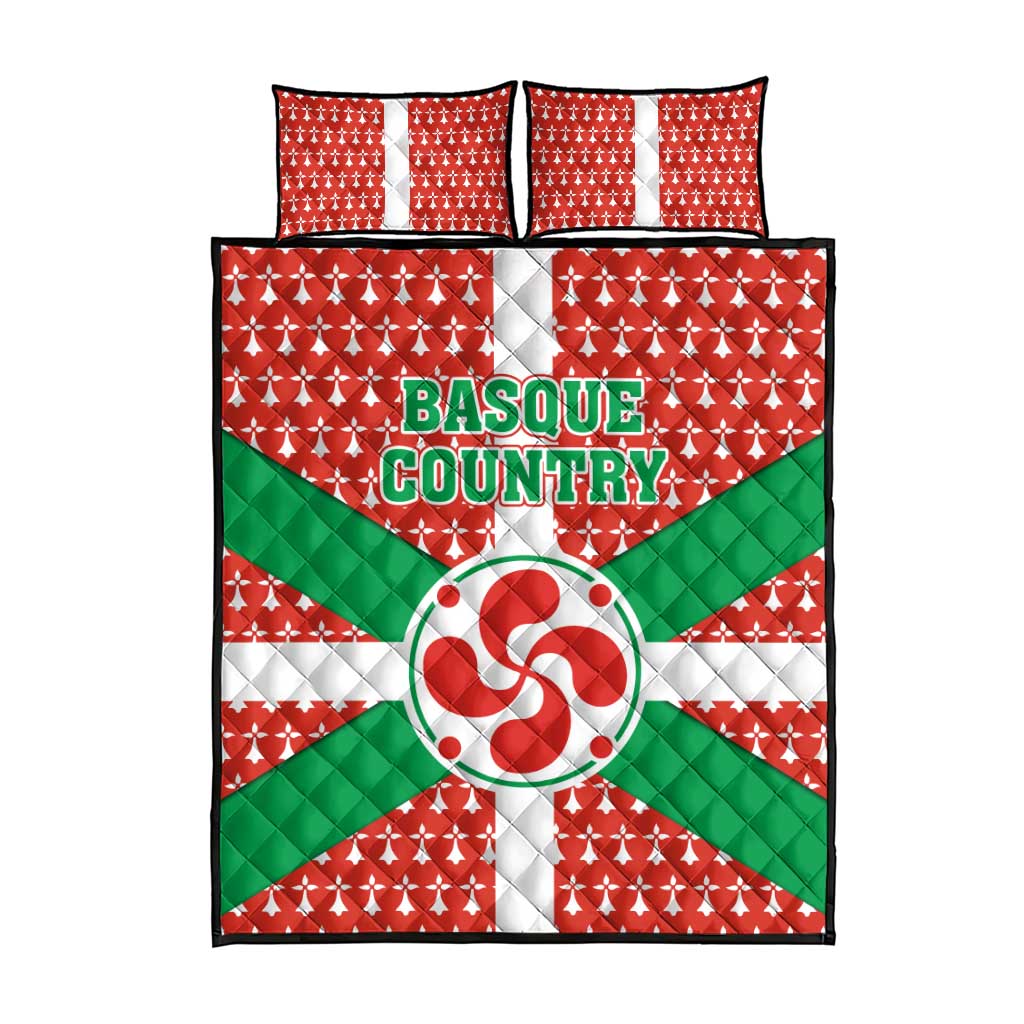 Basque Country Flag Quilt Bed Set Autonomous Community of Spain - Wonder Print Shop